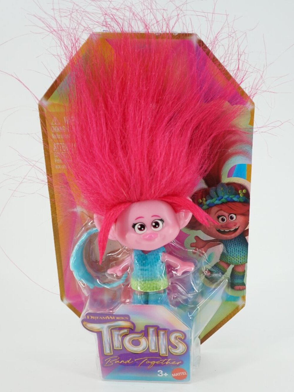 Dreamworks Trolls Band Together QUEEN POPPY 3" Figure 2023 Mattel